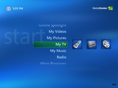 windows media center