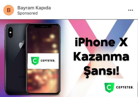 sahte instagram banka reklami