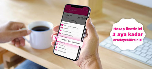is bankasi hesap ozeti erteleme